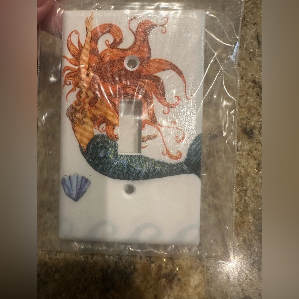 Mermaid light switch cover